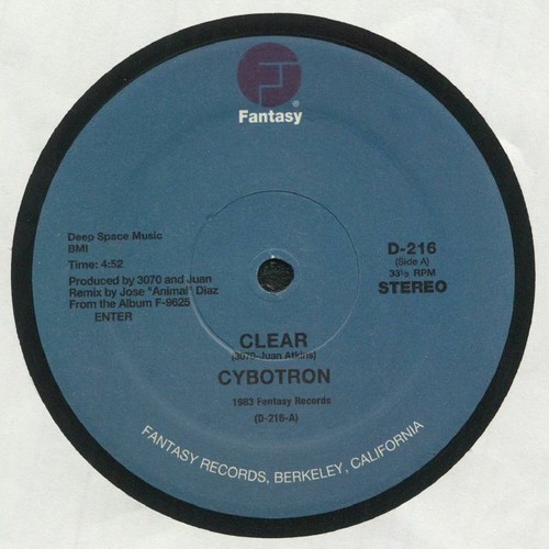 Cybotron clear vinyl - -,