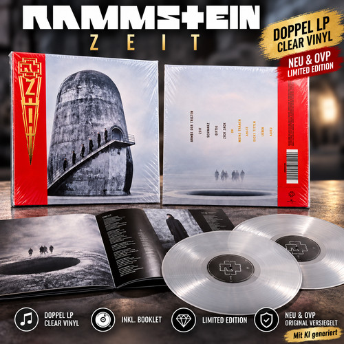 Rammstein zeit doppel lp - rammstein,